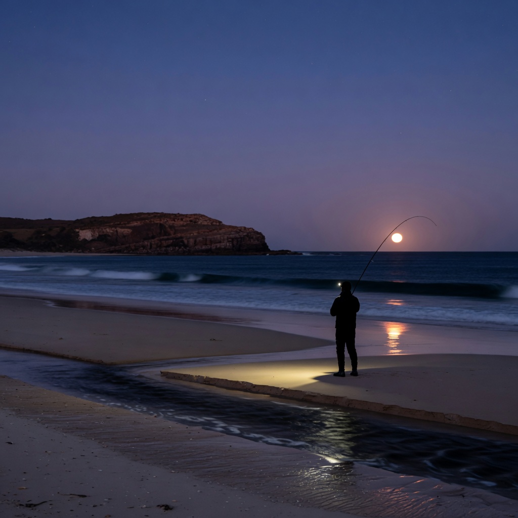 Night Fishing Along Australian Beaches Night Fishing Along Australian Beaches